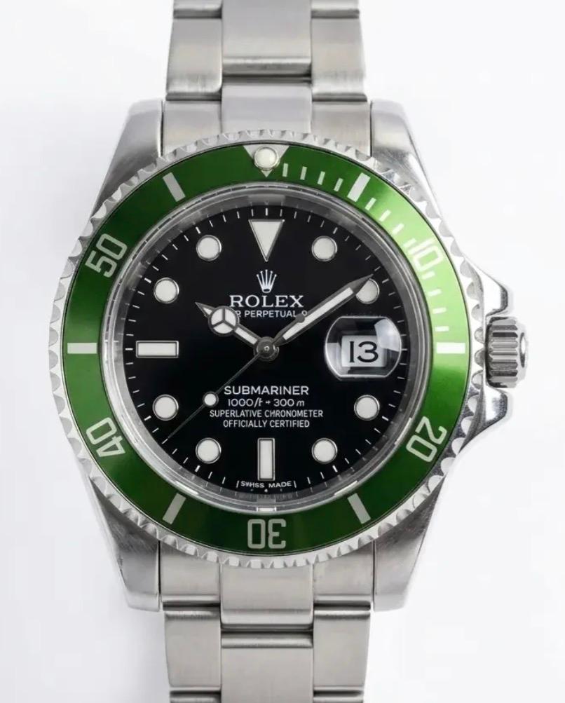 Rolex Submariner Green Bezel – Black Dial Watch